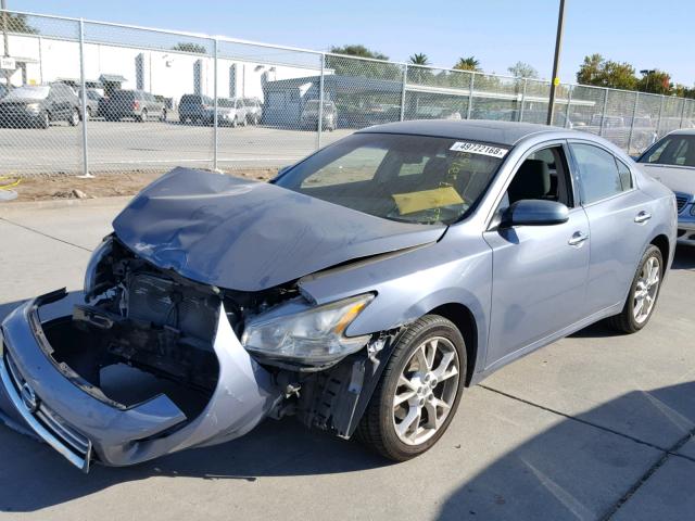 1N4AA5AP5CC808959 - 2012 NISSAN MAXIMA S BLUE photo 2