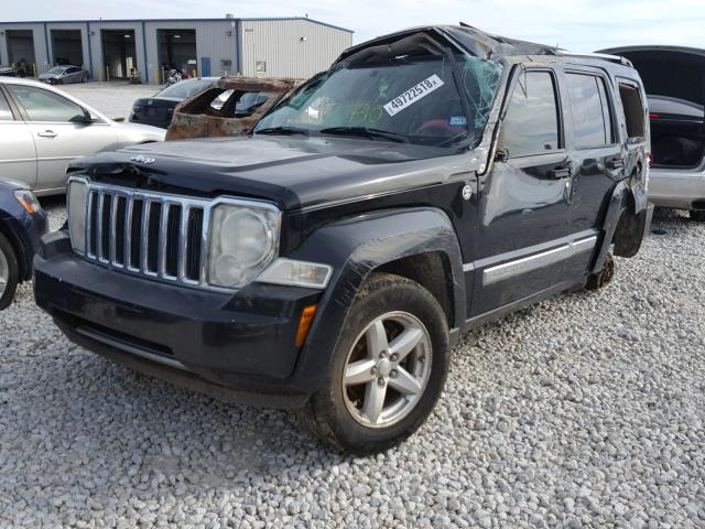 1J8GN58K38W123957 - 2008 JEEP LIBERTY LI BLACK photo 2