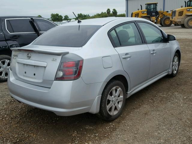 3N1AB6APXAL653701 - 2010 NISSAN SENTRA 2.0 SILVER photo 4