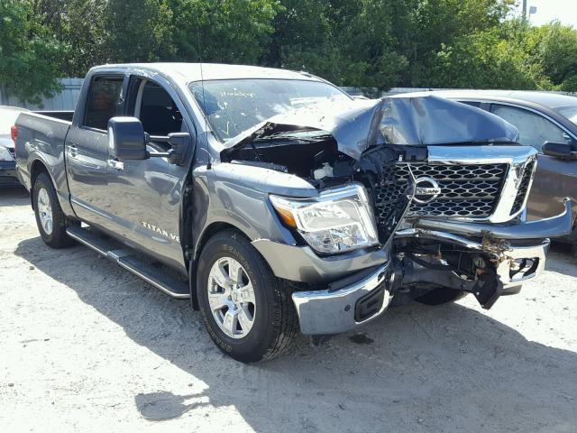 1N6AA1E60JN526294 - 2018 NISSAN TITAN SV GRAY photo 1