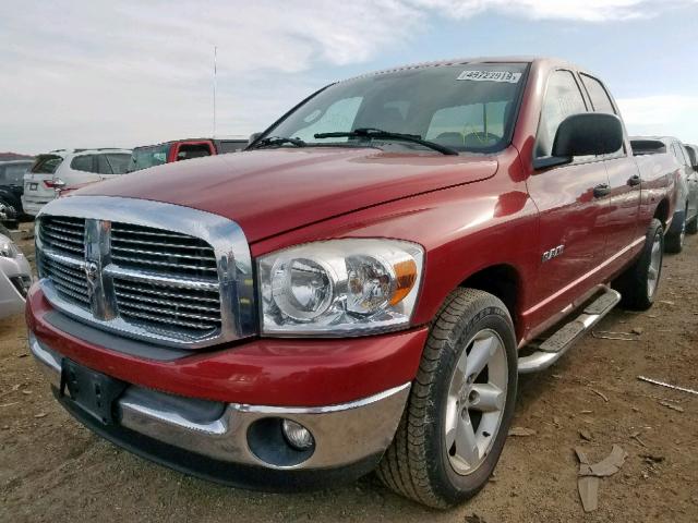 1D7HA18N08J172059 - 2008 DODGE RAM 1500 S RED photo 2