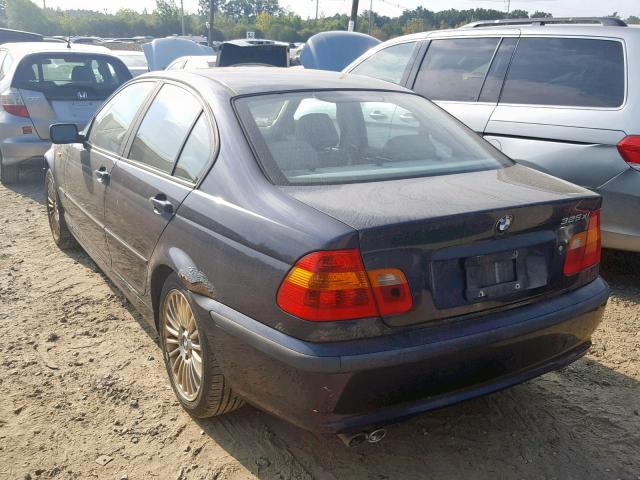 WBAEU33462PF56737 - 2002 BMW 325 XI BLUE photo 3