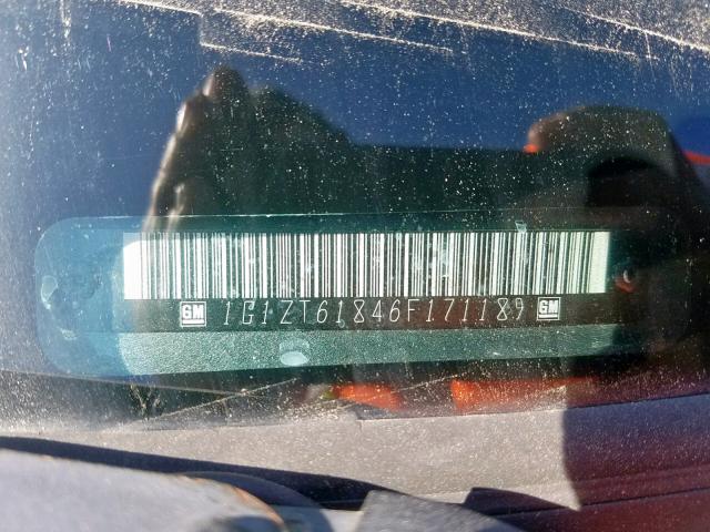 1G1ZT61846F171189 - 2006 CHEVROLET MALIBU MAX 灰色 照片 10