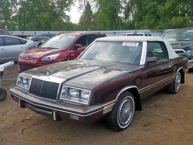 1C3BC55DXCG185960 - 1982 CHRYSLER LEBARON ME BROWN photo 2