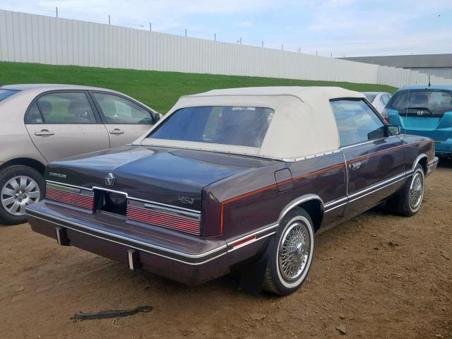 1C3BC55DXCG185960 - 1982 CHRYSLER LEBARON ME BROWN photo 4