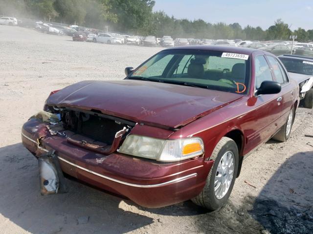 2FAHP74W24X152719 - 2004 FORD CROWN VICT BURGUNDY photo 2