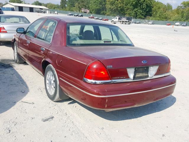 2FAHP74W24X152719 - 2004 FORD CROWN VICT BURGUNDY photo 3