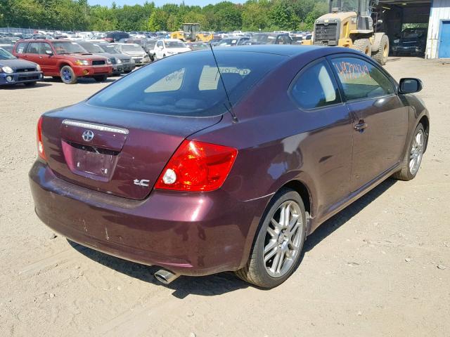 JTKDE177260139351 - 2006 TOYOTA SCION TC იასამნისფერი ფოტო 4