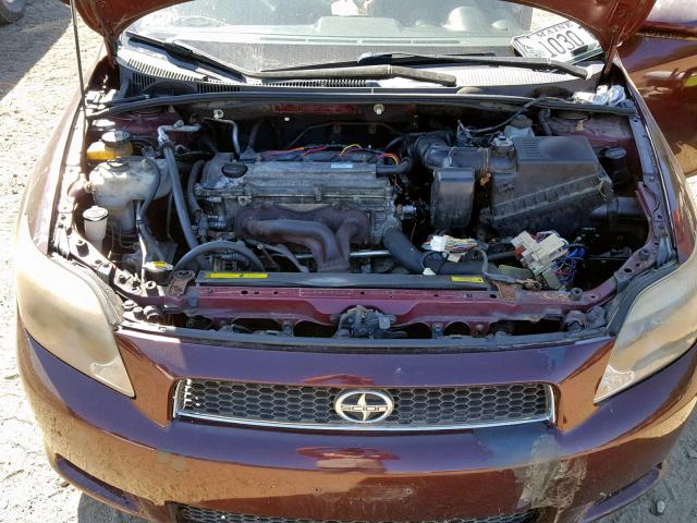 JTKDE177260139351 - 2006 TOYOTA SCION TC იასამნისფერი ფოტო 7