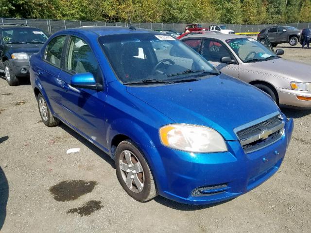 KL1TD56E79B619169 - 2009 CHEVROLET AVEO LS BLUE photo 1