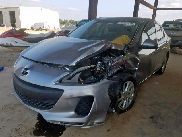 JM1BL1VFXC1509630 - 2012 MAZDA 3 I GRAY photo 2