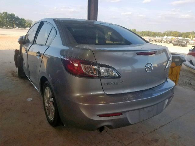 JM1BL1VFXC1509630 - 2012 MAZDA 3 I GRAY photo 3