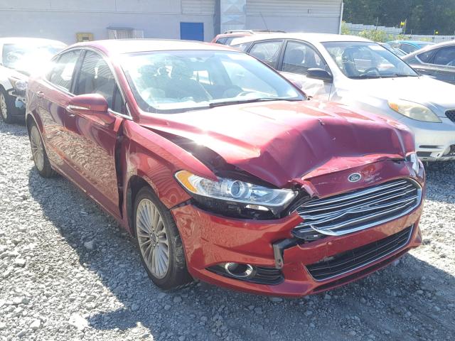 3FA6P0K96GR400081 - 2016 FORD FUSION TIT BURGUNDY photo 1