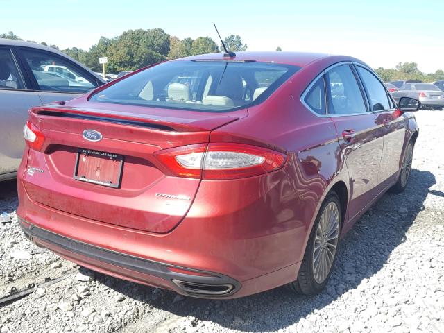 3FA6P0K96GR400081 - 2016 FORD FUSION TIT BURGUNDY photo 4