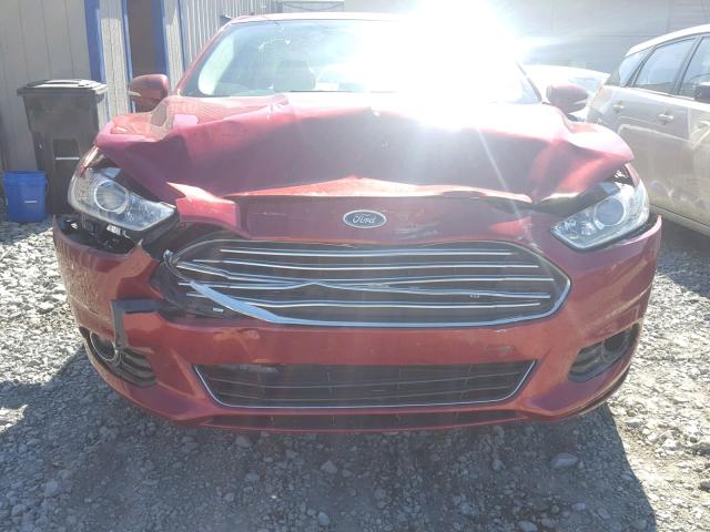 3FA6P0K96GR400081 - 2016 FORD FUSION TIT BURGUNDY photo 9