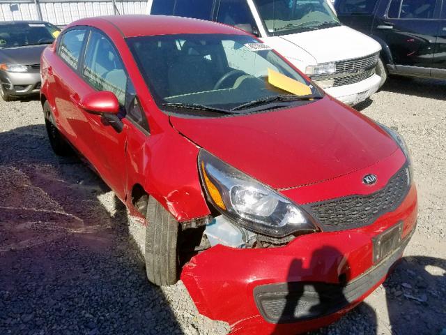 KNADM4A32E6336059 - 2014 KIA RIO LX RED photo 1