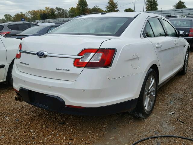 1FAHP2FW7CG126847 - 2012 FORD TAURUS LIM WHITE photo 4