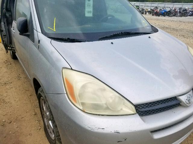 5TDBA23C54S004068 - 2004 TOYOTA SIENNA LE SILVER photo 9