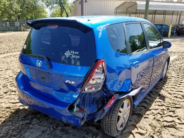 JHMGD38617S042705 - 2007 HONDA FIT S 蓝色 照片 4