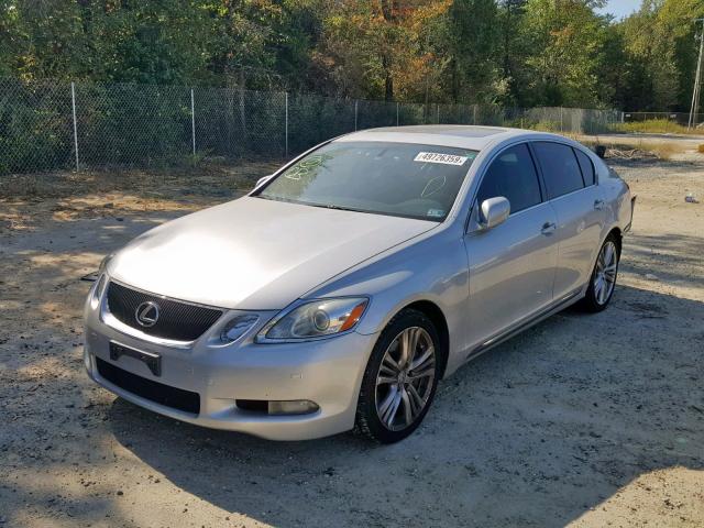 JTHBC96S175002266 - 2007 LEXUS GS 450H SILVER photo 2