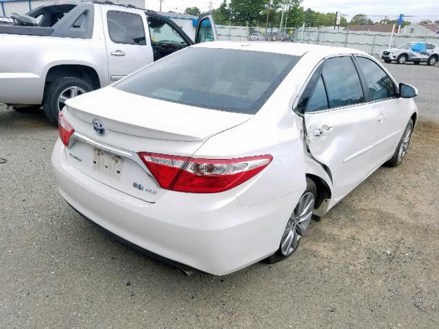 4T1BD1FK8FU171135 - 2015 TOYOTA CAMRY HYBR WHITE photo 4