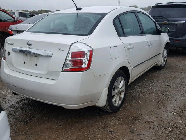 3N1AB6AP6AL718480 - 2010 NISSAN SENTRA 2.0 WHITE photo 4