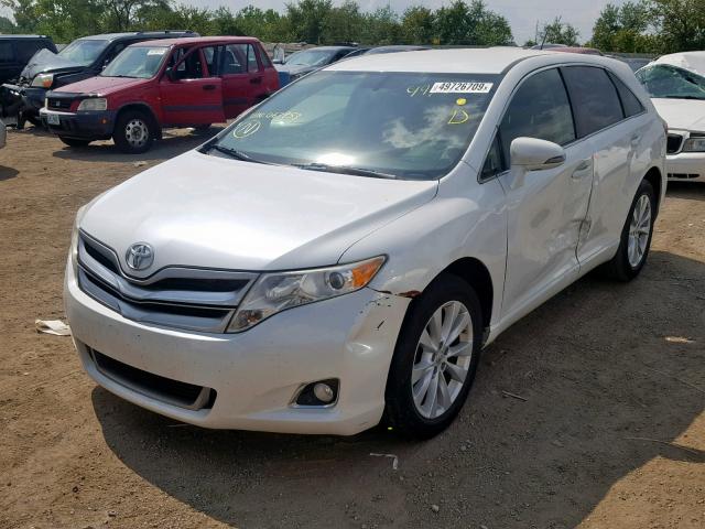 4T3ZA3BB8DU067953 - 2013 TOYOTA VENZA LE WHITE photo 2