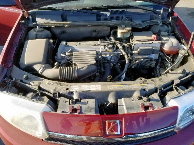 1G8AJ52F44Z109914 - 2004 SATURN ION LEVEL RED photo 7