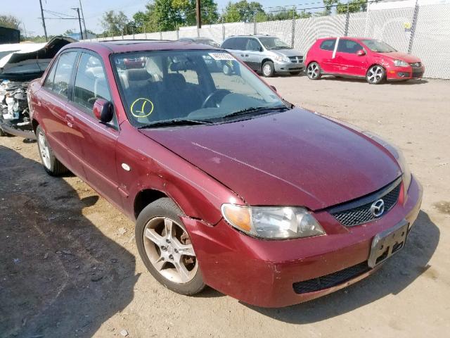 JM1BJ226631172194 - 2003 MAZDA PROTEGE DX RED photo 1