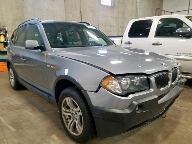 WBXPA934X5WD04543 - 2005 BMW X3 3.0I GRAY photo 1