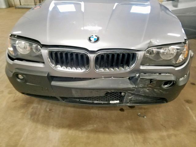 WBXPA934X5WD04543 - 2005 BMW X3 3.0I GRAY photo 9