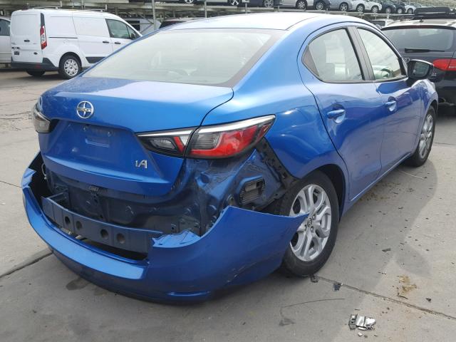 3MYDLBZV0GY107229 - 2016 TOYOTA SCION IA BLUE photo 4