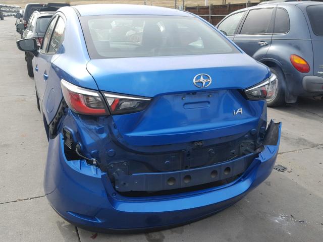 3MYDLBZV0GY107229 - 2016 TOYOTA SCION IA BLUE photo 9