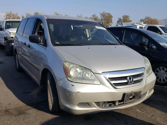 5FNRL38276B046327 - 2006 HONDA ODYSSEY LX SILVER photo 1