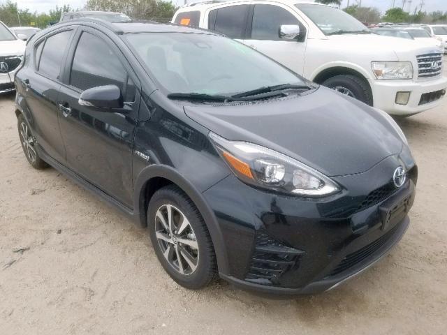 JTDKDTB34J1616222 - 2018 TOYOTA PRIUS C BLACK photo 1