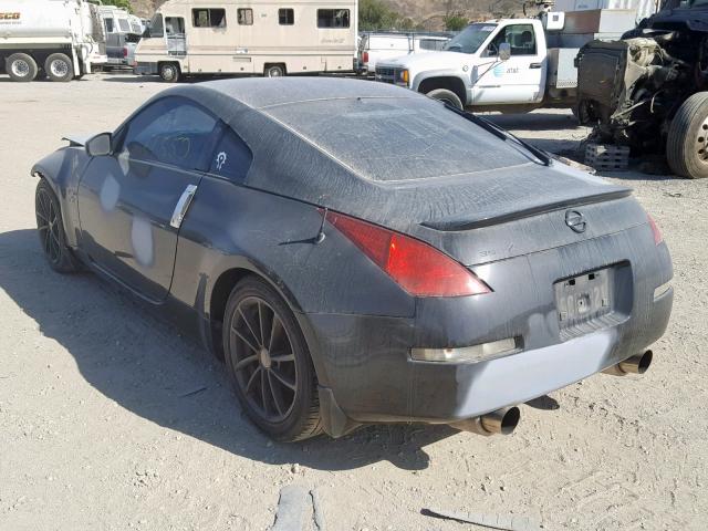 JN1AZ34E63T016582 - 2003 NISSAN 350Z COUPE BLACK photo 3