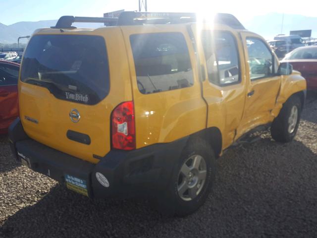 5N1AN08W88C517812 - 2008 NISSAN XTERRA OFF YELLOW photo 4