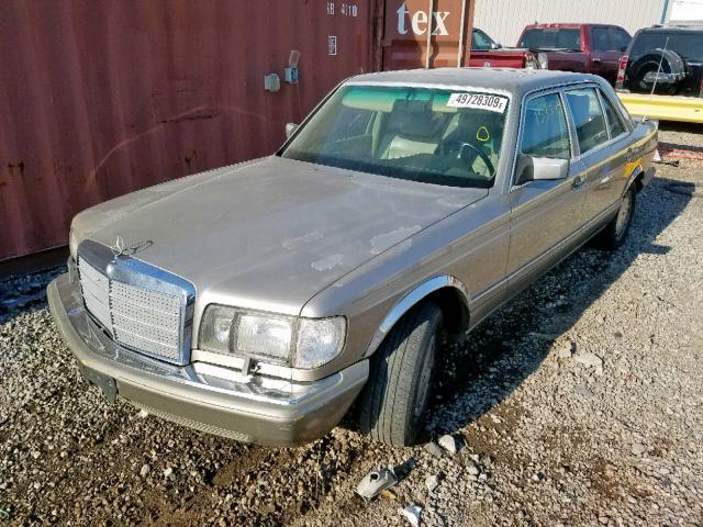 WDBCA39D1GA238900 - 1986 MERCEDES-BENZ 560 SEL BEIGE photo 2