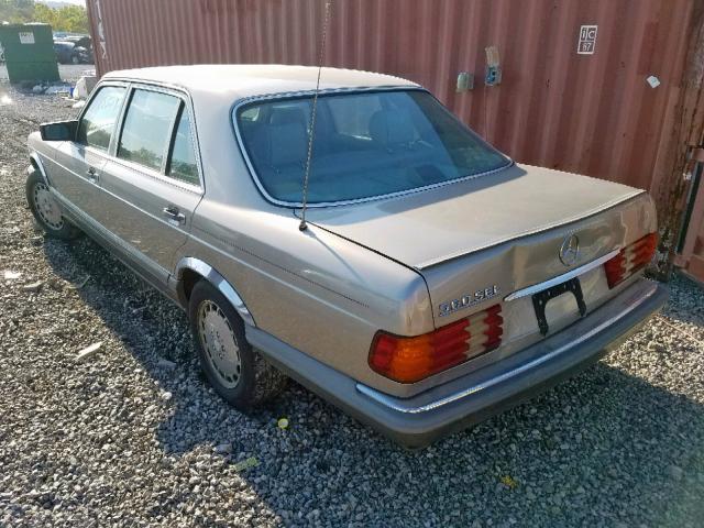 WDBCA39D1GA238900 - 1986 MERCEDES-BENZ 560 SEL BEIGE photo 3