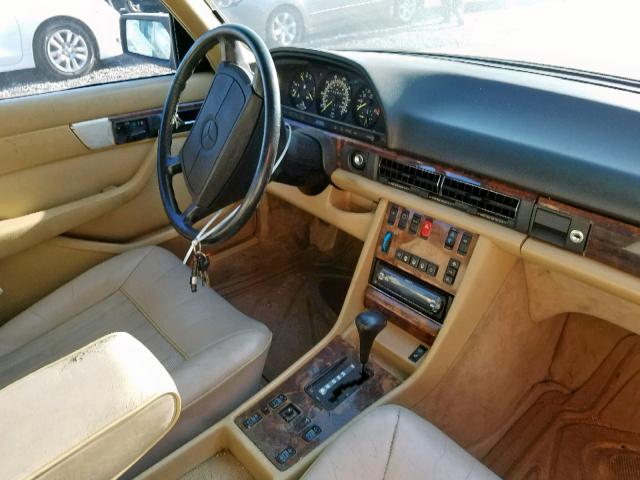 WDBCA39D1GA238900 - 1986 MERCEDES-BENZ 560 SEL BEIGE photo 9