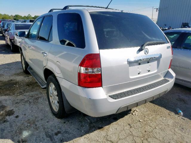 2HNYD18683H525467 - 2003 ACURA MDX TOURIN SILVER photo 3