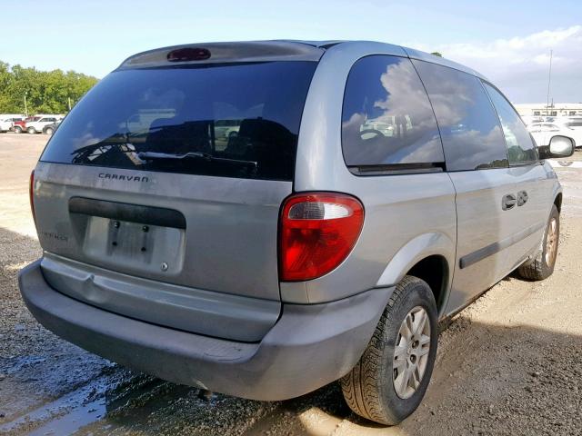 1D4GP25B95B436358 - 2005 DODGE CARAVAN SE BLUE photo 4