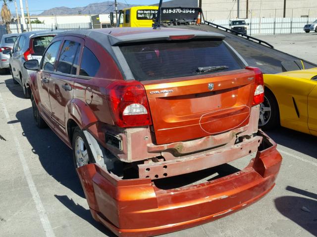 1B3HB48B68D636597 - 2008 DODGE CALIBER SX ORANGE photo 3