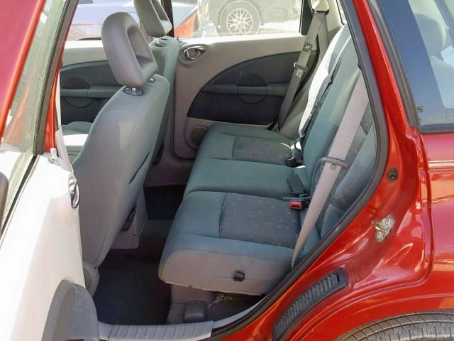 3A4FY48816T304265 - 2006 CHRYSLER PT CRUISER RED photo 6