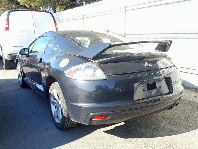 4A3AK24F89E029347 - 2009 MITSUBISHI ECLIPSE GS BLACK photo 3