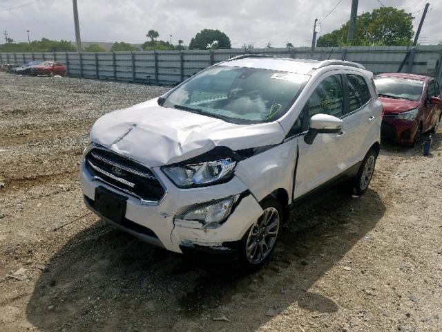 MAJ6S3KL7KC288765 - 2019 FORD ECOSPORT T WHITE photo 2