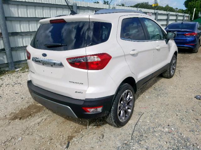 MAJ6S3KL7KC288765 - 2019 FORD ECOSPORT T WHITE photo 4