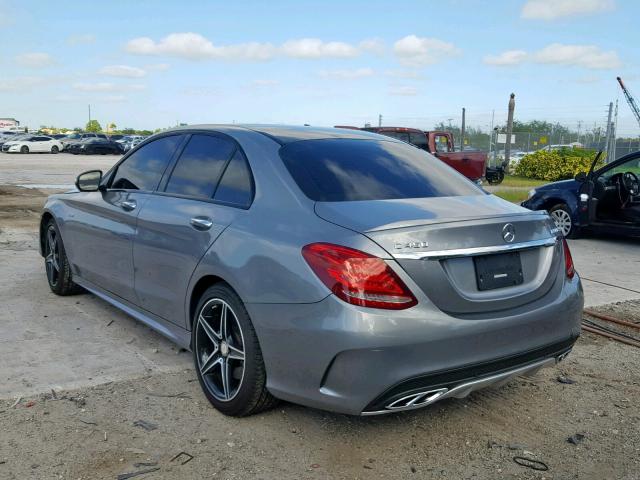 55SWF6EB3GU123632 - 2016 MERCEDES-BENZ C 450 4MAT SILVER photo 3