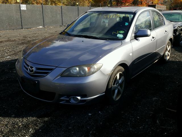 JM1BK323251219524 - 2005 MAZDA 3 S GRAY photo 2