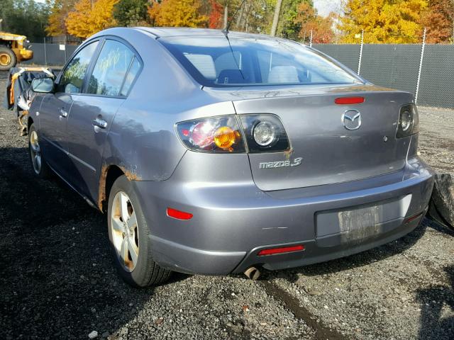 JM1BK323251219524 - 2005 MAZDA 3 S GRAY photo 3